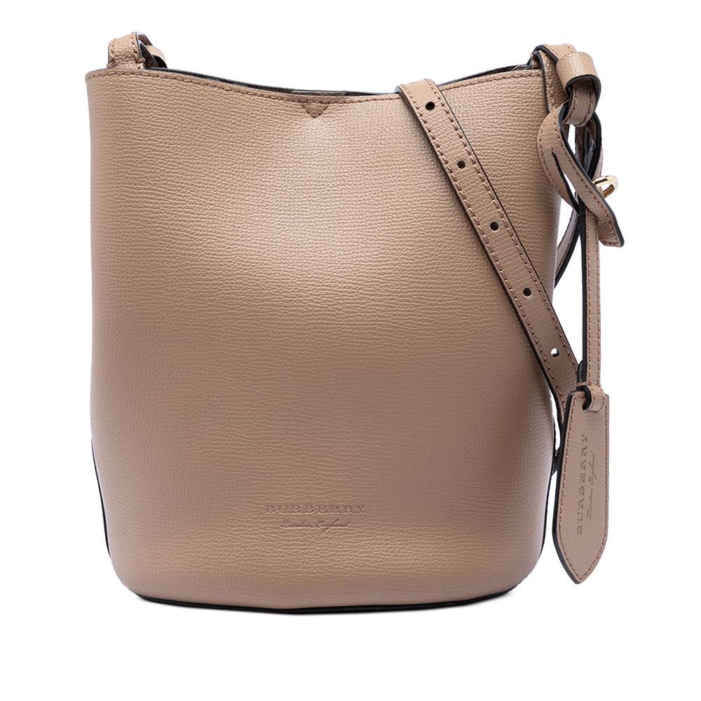 Pre-Loved Burberry Leather Lorne Bucket Bag - Picture 1 of 6